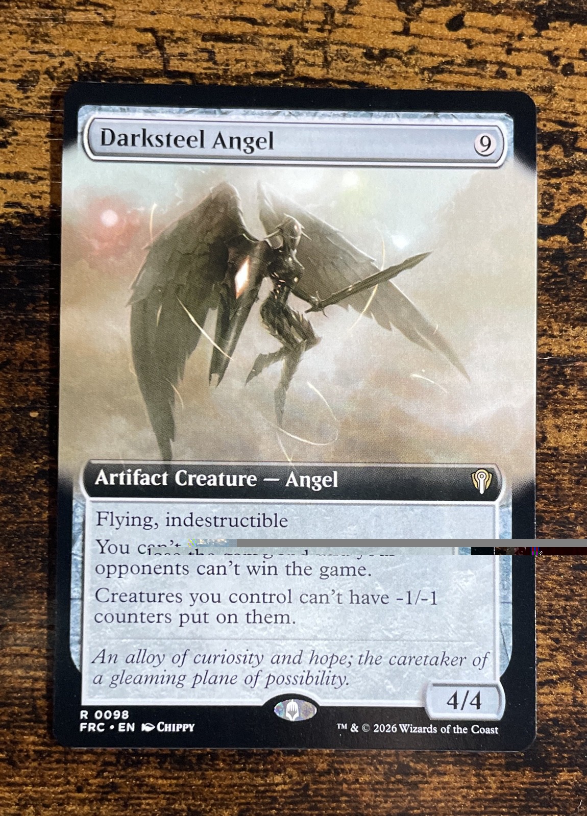 Darksteel Angel (Extended Art) Commander: Reality Fracture Regular