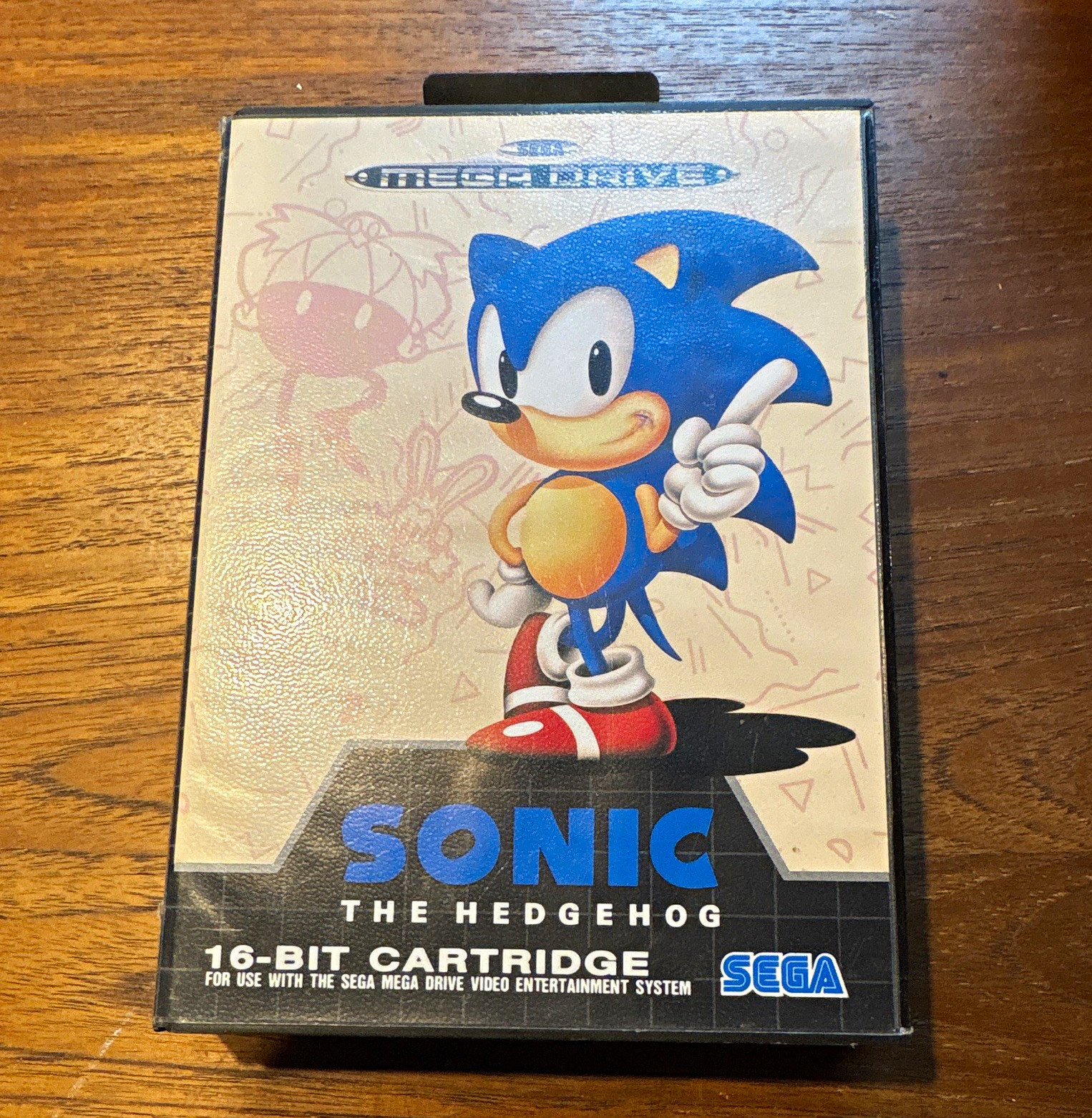 SEGA Sonic the Hedgehog for Sega Mega Drive PAL 1991 w/ Case & Manual SEGA Sonic the Hedgehog for Sega Mega Drive PAL 1991 w/ Case & Manual