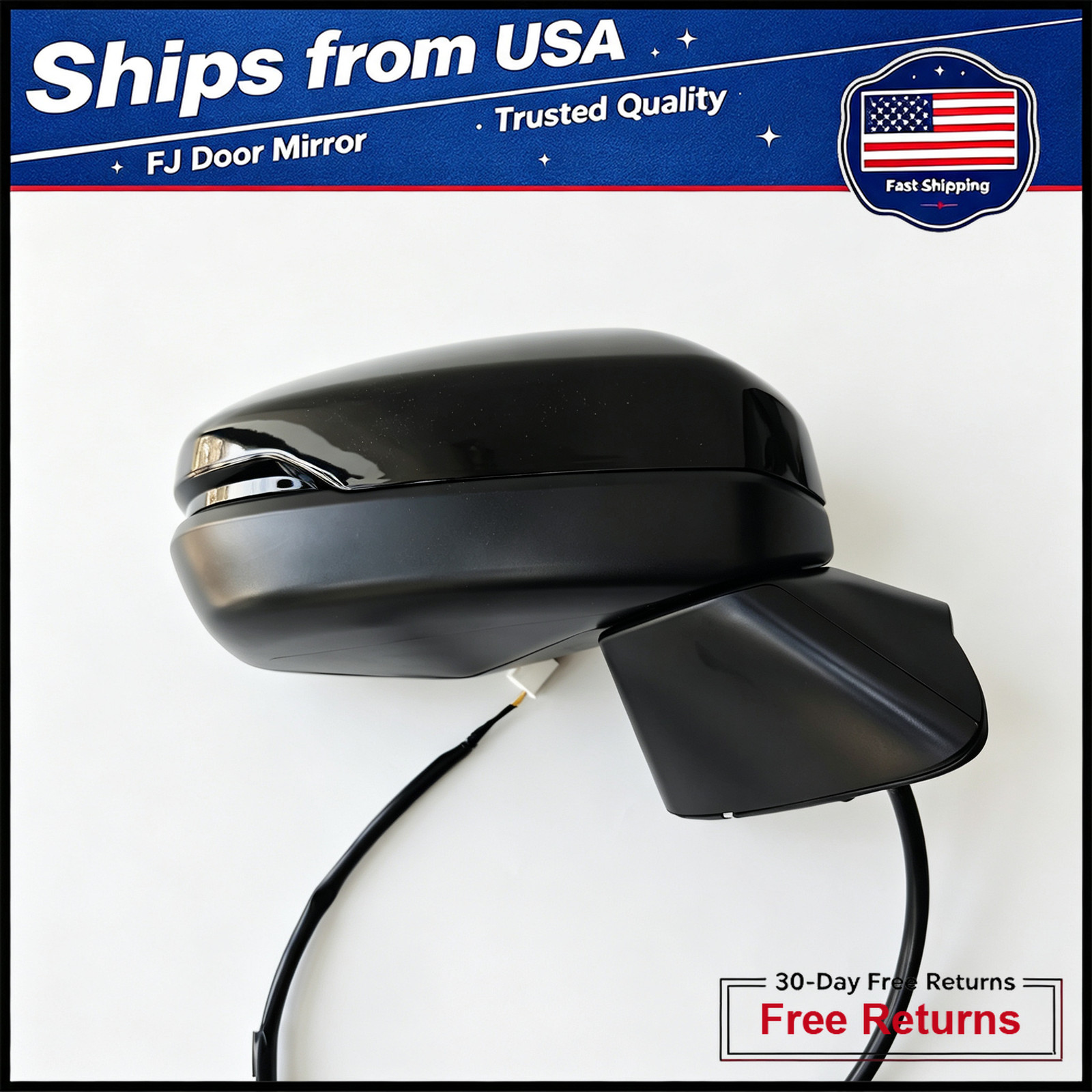 Passenger Right Side Mirror For Honda 2023-2025 HR-V 3 PIN