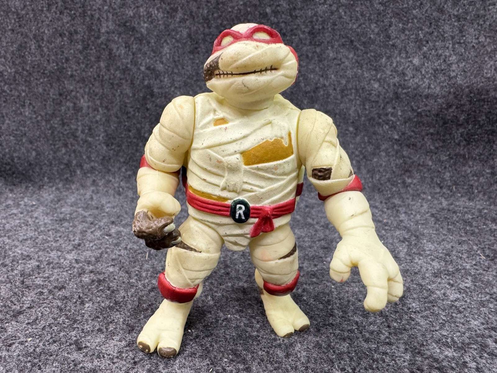 Vintage 1993 TMNT Universal Monsters Raph Raphael Mummy Figure Glow in Dark