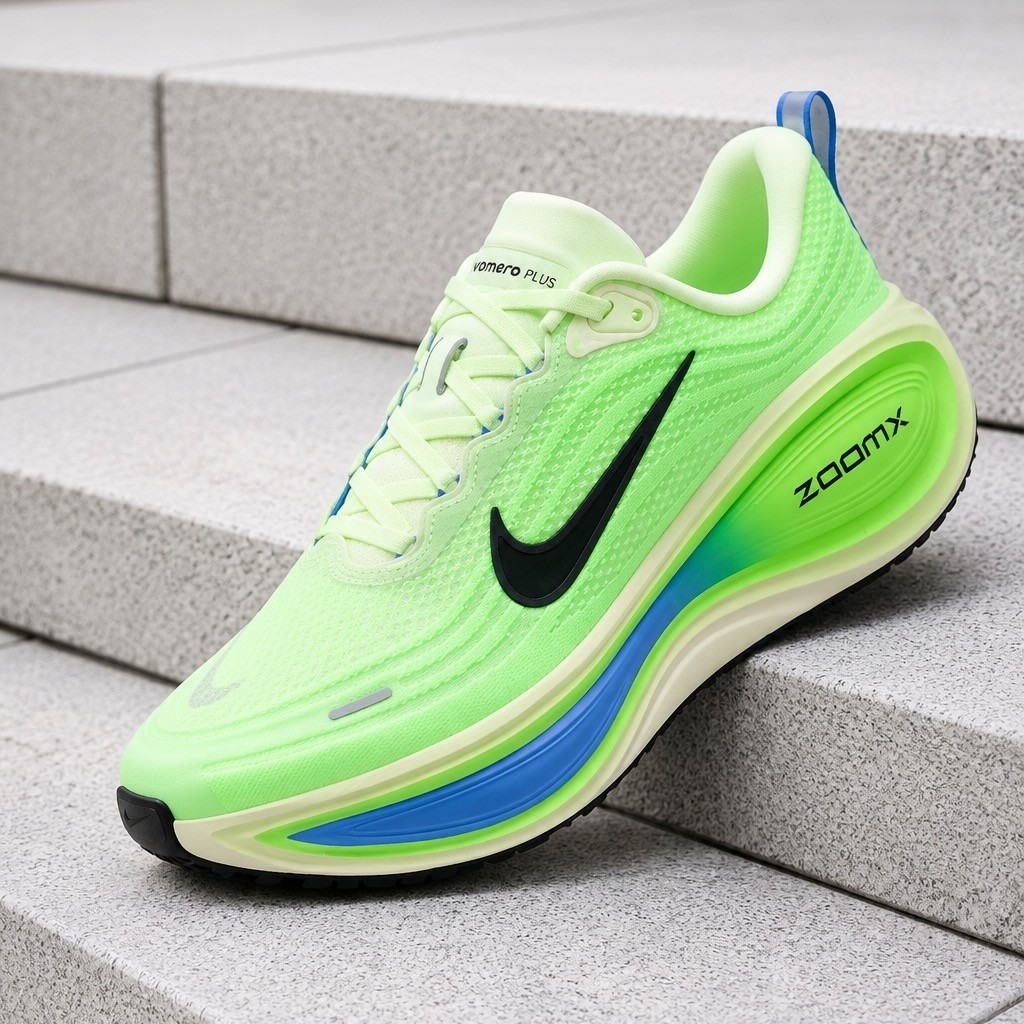 Nike Vomero Plus Volt Tint Lime Blast Sapphire HV8150-702 Men's Size New Nike Vomero Plus Volt Tint Lime Blast Sapphire HV8150-702 Men's Size New