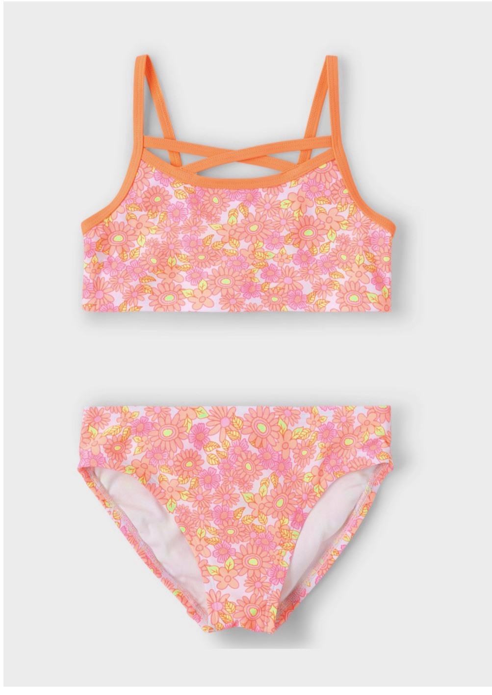 The Children’s Place Girls Floral 2 Piece Swimsuit Bikini Pink Orange NWT The Children’s Place Girls Floral 2 Piece Swimsuit Bikini Pink Orange NWT