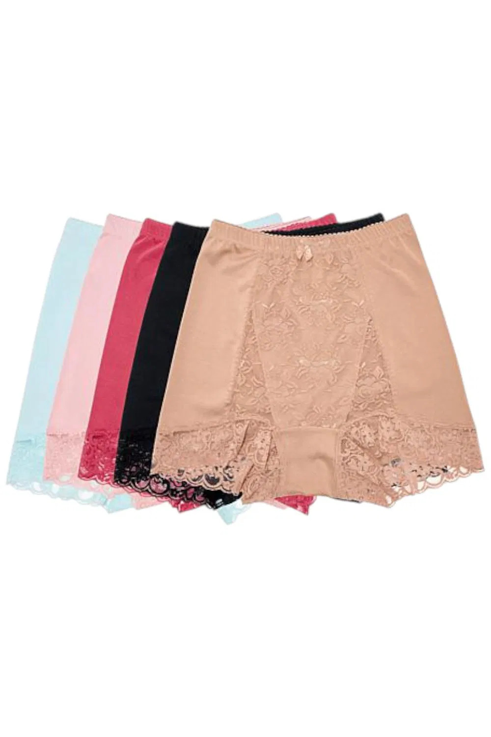 Rhonda Shear Women\'s 5pck Pin-Up Panty with Lace Detail Sienna/Pink Rhonda Shear Women\'s 5pck Pin-Up Panty with Lace Detail Sienna/Pink