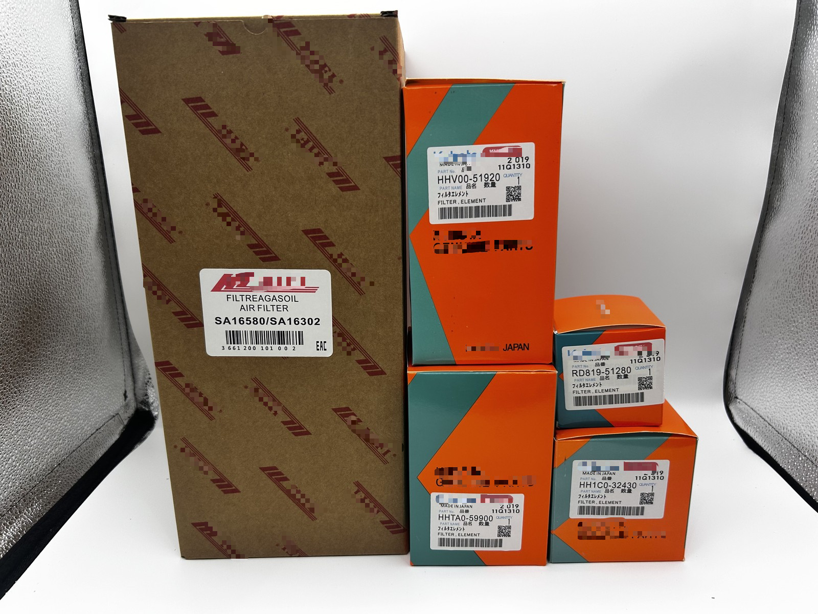 Complete Filter Service Kit for Kubota Compact Track Loader SVL90-2 SVL95-2