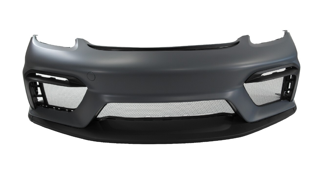 For PORSCHE 2017-2024 718 CAYMAN BOXTER, GT4 STYLE FRONT BUMPER W/O HL WASHER For PORSCHE 2017-2024 718 CAYMAN BOXTER, GT4 STYLE FRONT BUMPER W/O HL WASHER