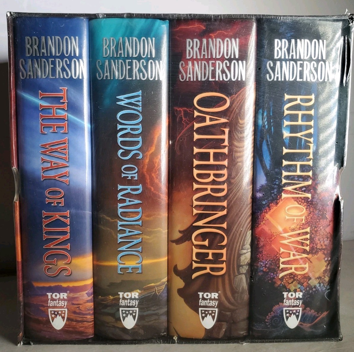 Brandon Sanderson Stormlight Archive Books 1-4 Hardcover Box Set New Damaged
