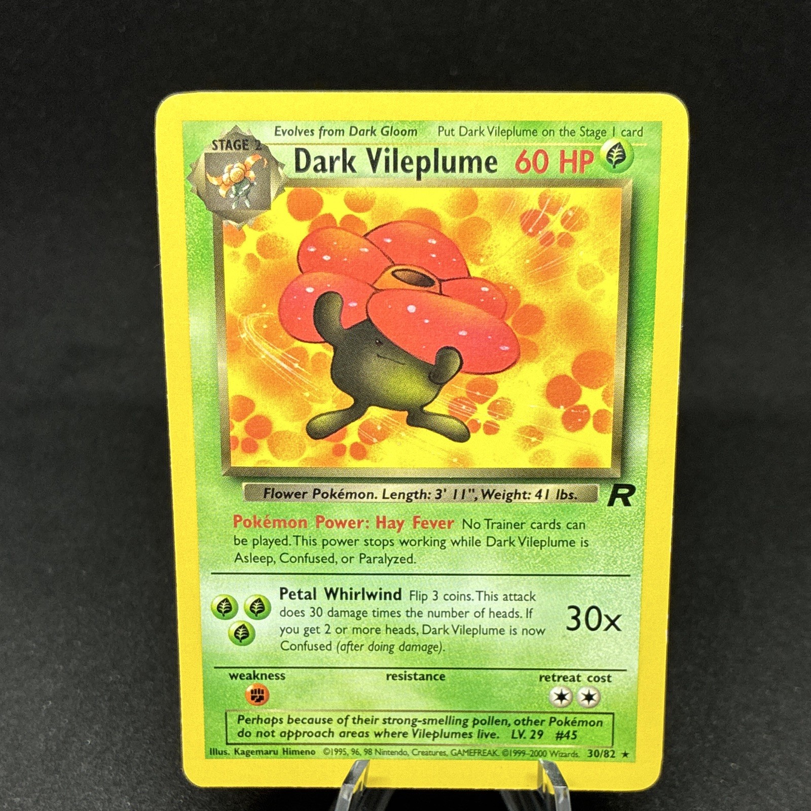Dark Vileplume 30/82 Team Rocket Regular Dark Vileplume 30/82 Team Rocket Regular