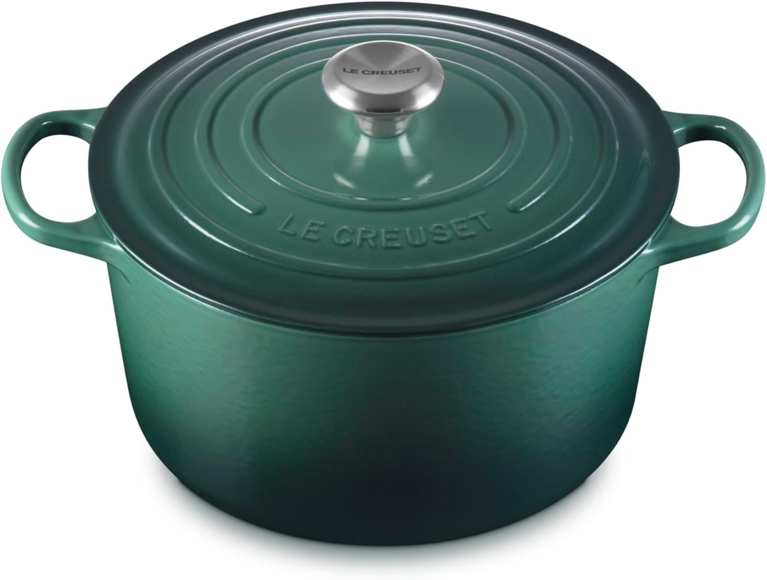 Le Creuset Enameled Cast Iron Signature Deep Round Oven, 6.5 qt., Artichaut #NIB Le Creuset Enameled Cast Iron Signature Deep Round Oven, 6.5 qt., Artichaut #NIB