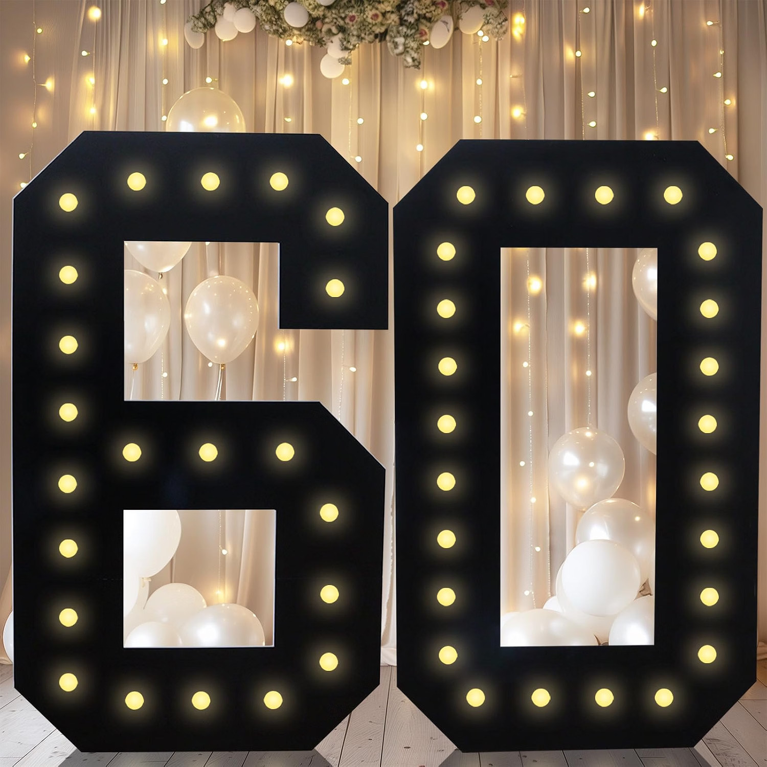 4FT Marquee Light Up Numbers, Black Giant Marquee Number Big Mosaic Number fo... 4FT Marquee Light Up Numbers, Black Giant Marquee Number Big Mosaic Number fo...