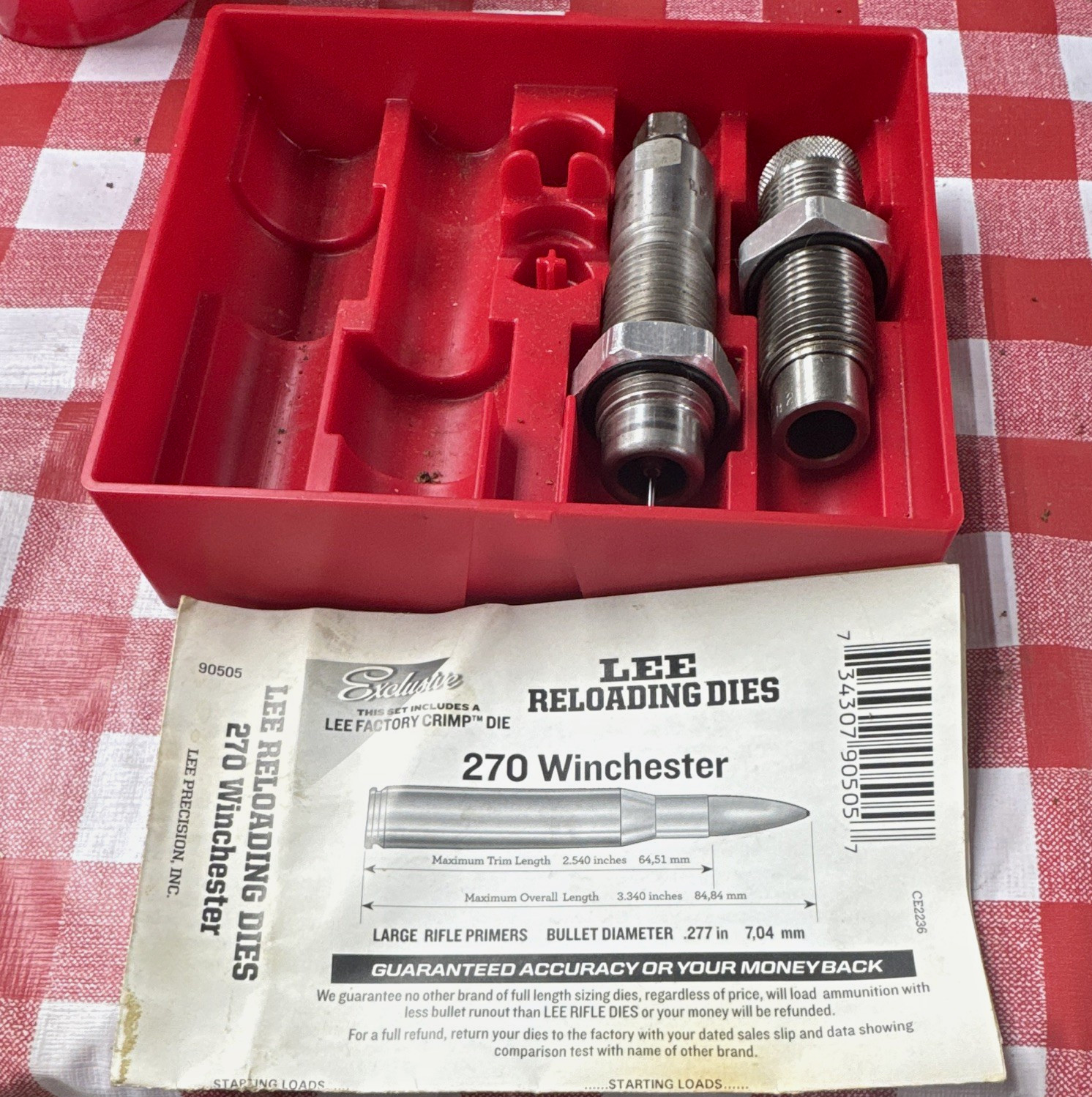 Lee Precision Reloading Die Set .270 Winchester Rifle, MPN 90505