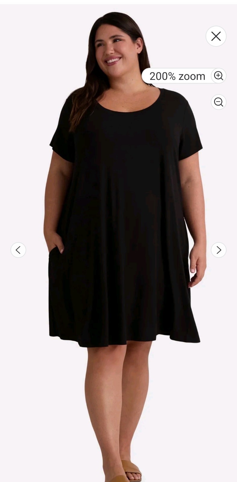 Women\'s Black Terra & Sky Swing Knit Dress Plus Size choose size
