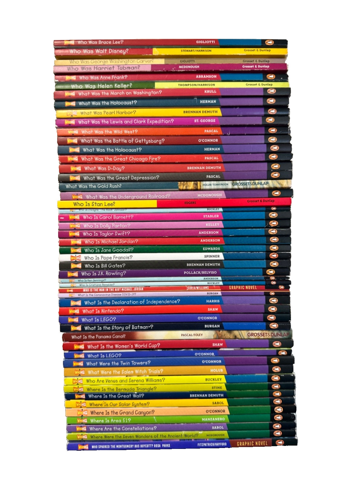 Lot of 48 Who Was/What is Kids Books ~ NO REPEATS