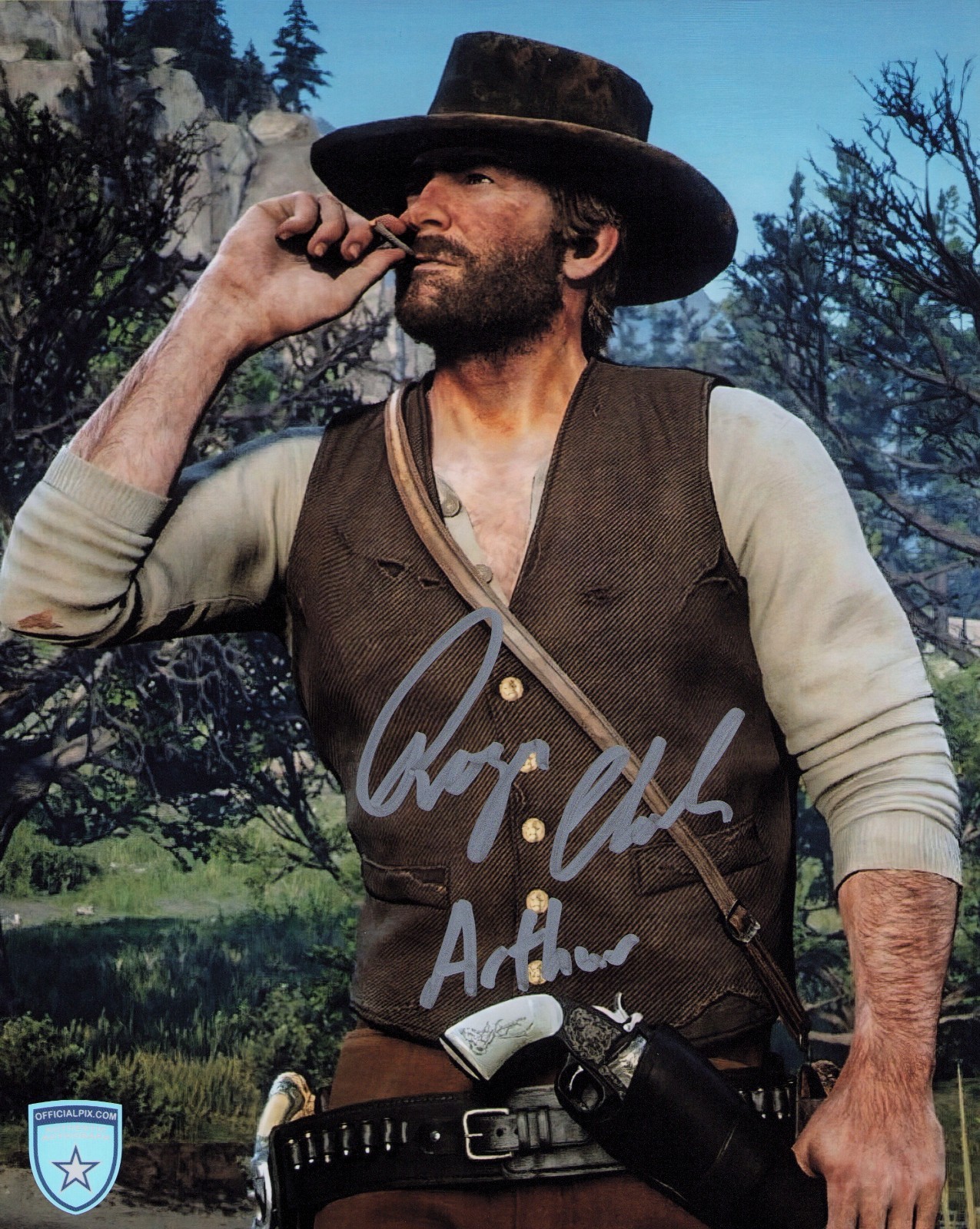 Signed Roger Clark Red Dead Redemption 2 Arthur Morgan 8x10 w/ Official Pix COA