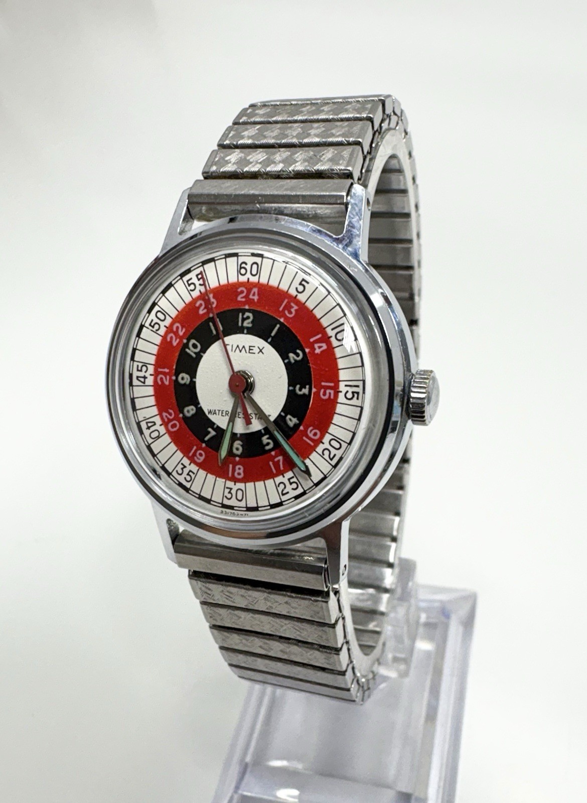 Vintage Original Timex 1970’s Unisex Watch Manual Wind Bullseye 1971’ Works Runs