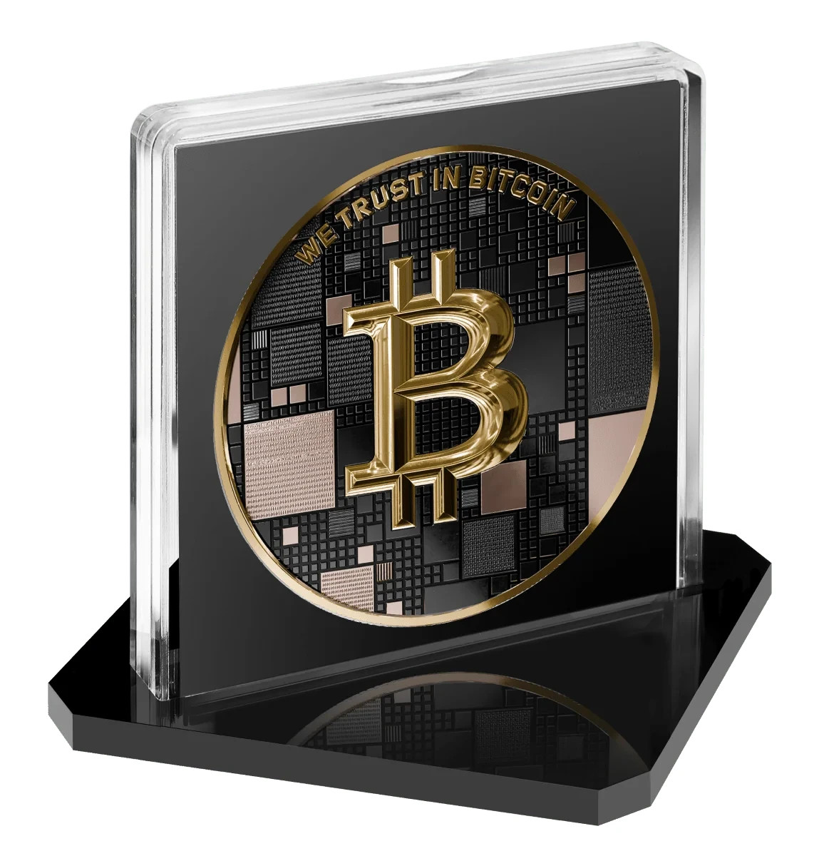 2025 Satoshi Project 21 Grams .999 Silver Colorized Bitcoin Round Crypto Shark