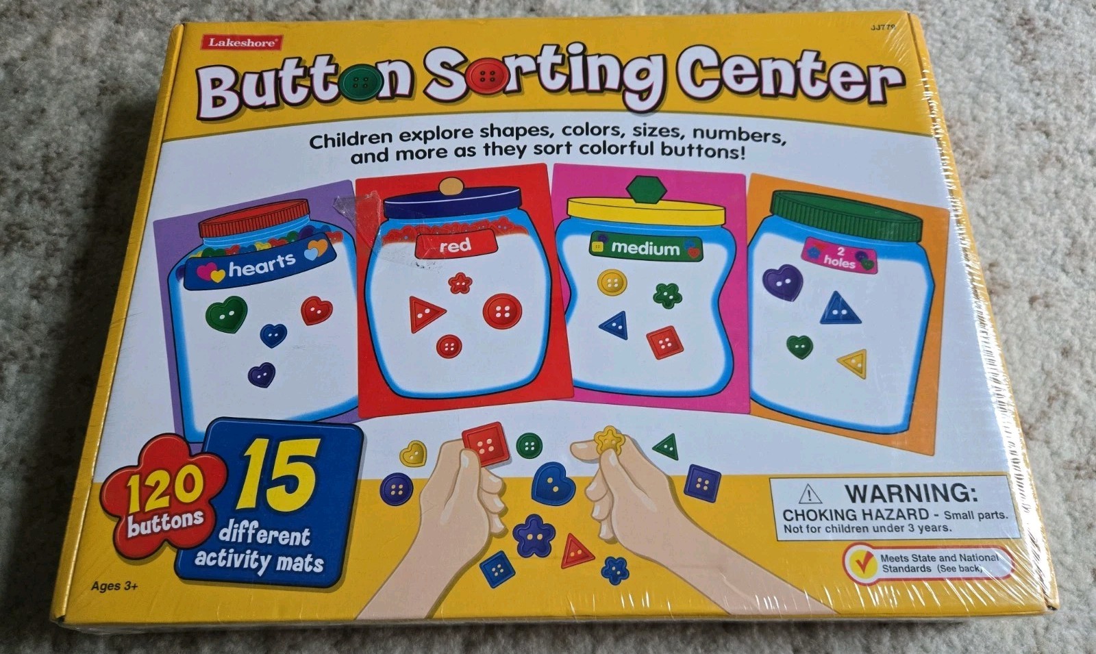Lakeshore Button Size-Sorting Center-Explore Skills Learning JJ779 New & Sealed Lakeshore Button Size-Sorting Center-Explore Skills Learning JJ779 New & Sealed
