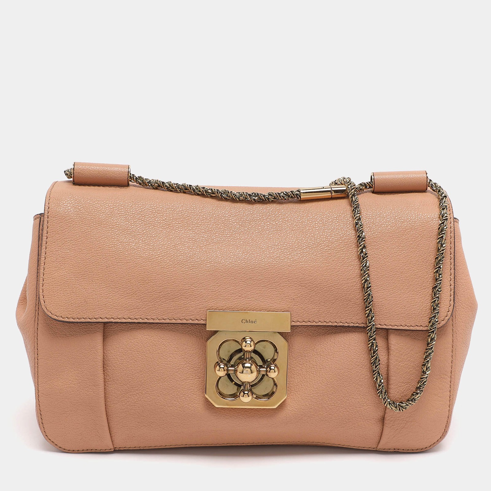 Chloe Elsie Medium Pink Leather Shoulder Bags