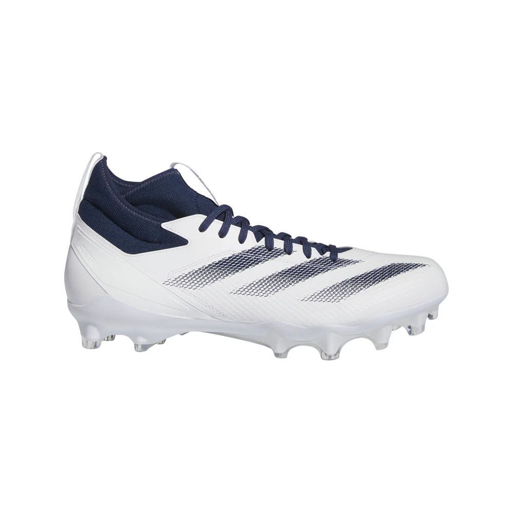 NEW Adidas Adizero Impact Football Cleats White / Navy - Pick Size NEW Adidas Adizero Impact Football Cleats White / Navy - Pick Size