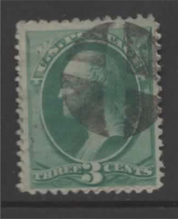 U.S. 1870 Washington 3 Cent used Scott #147   ^