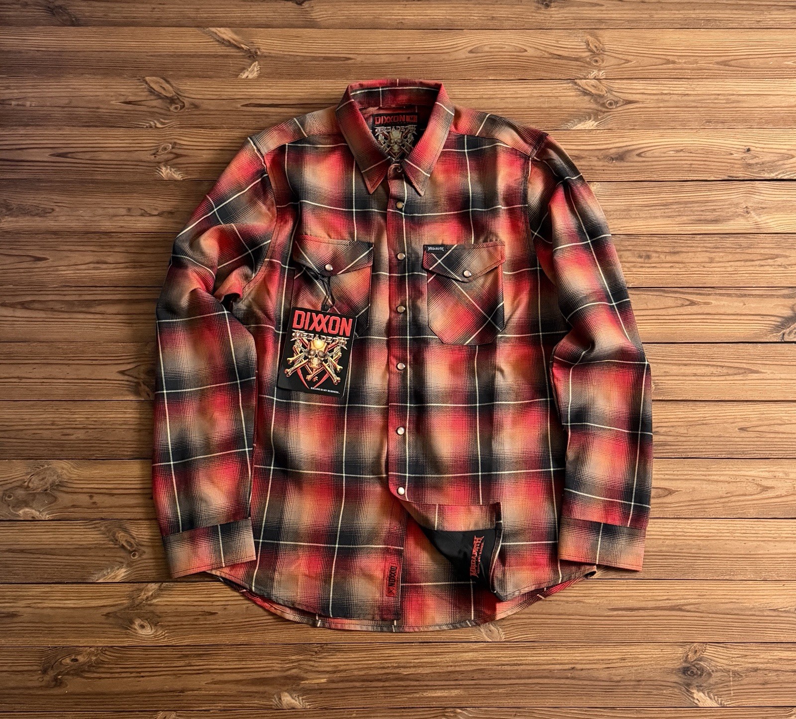 Dixxon x Megadeth Killing Is My Business Men’s Long Sleeve Shirt NWT Dixxon x Megadeth Killing Is My Business Men’s Long Sleeve Shirt NWT