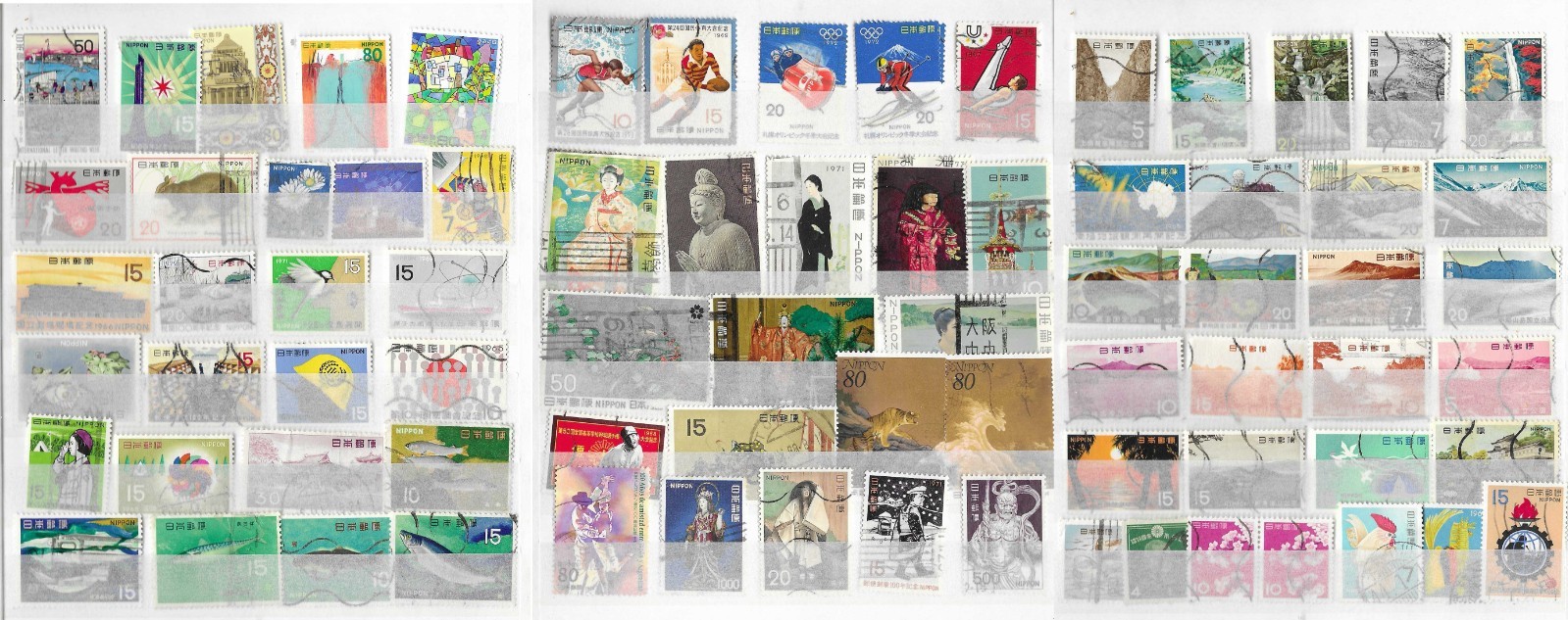 Japan. Collection 260924#76 (U, see scans). 76 stamps. Good stamps at low price