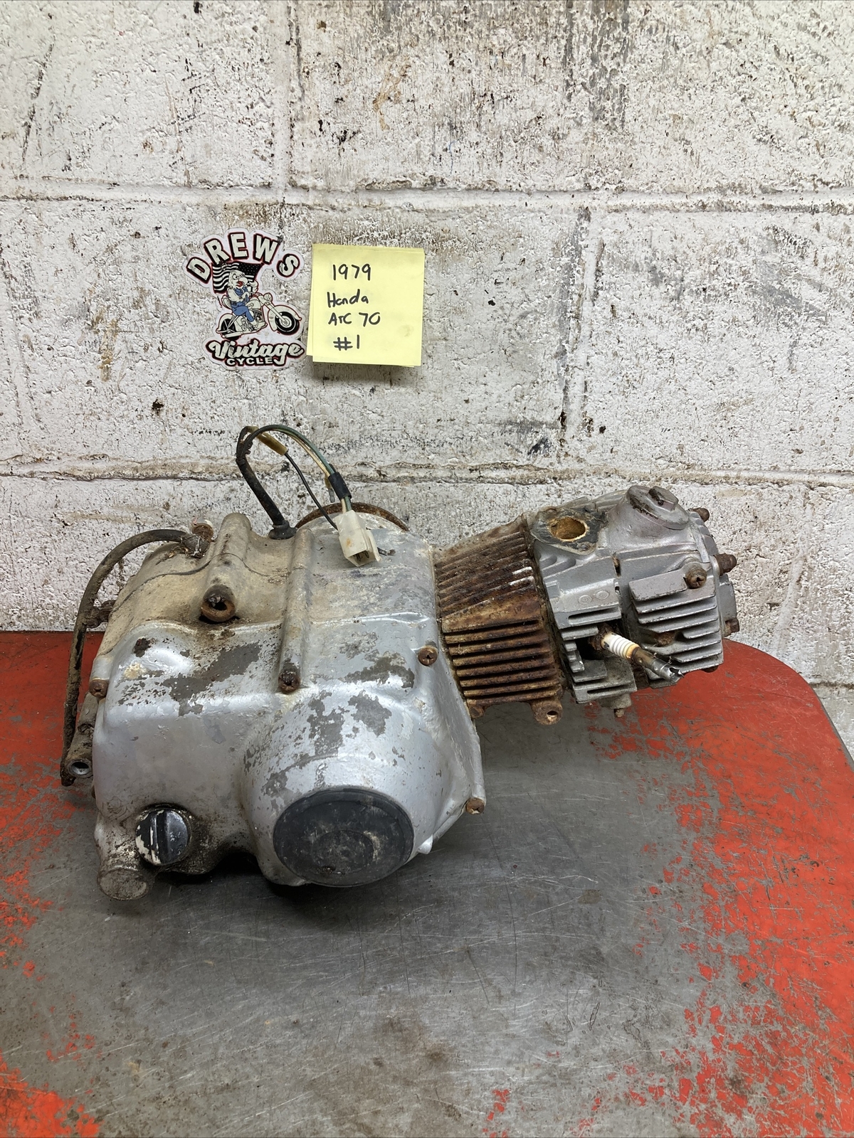 1979 Honda Atc70 Atc Engine Complete Seized For Parts 1979 Honda Atc70 Atc Engine Complete Seized For Parts