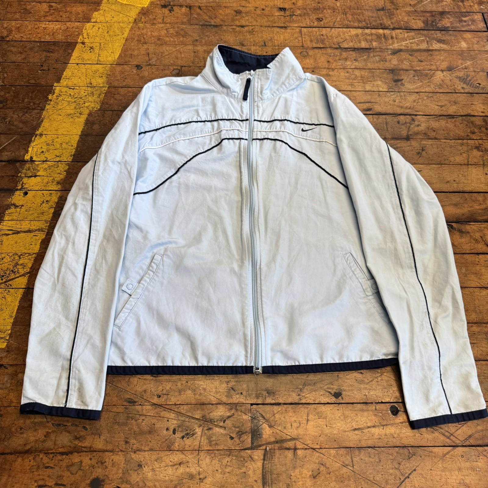 Vintage Nike Windbreaker Jacket Blue Navy Zipup Track Jacket Kids XL Men’s S Vintage Nike Windbreaker Jacket Blue Navy Zipup Track Jacket Kids XL Men’s S