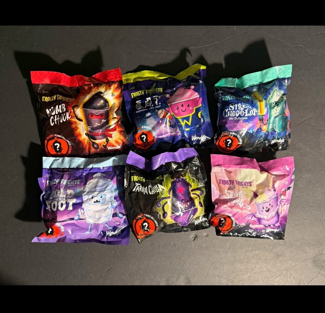 Guaranteed 100% Wendy's Frosty Frights Pt III Packs Lot of 6 Sealed 2026 Guaranteed 100% Wendy's Frosty Frights Pt III Packs Lot of 6 Sealed 2026