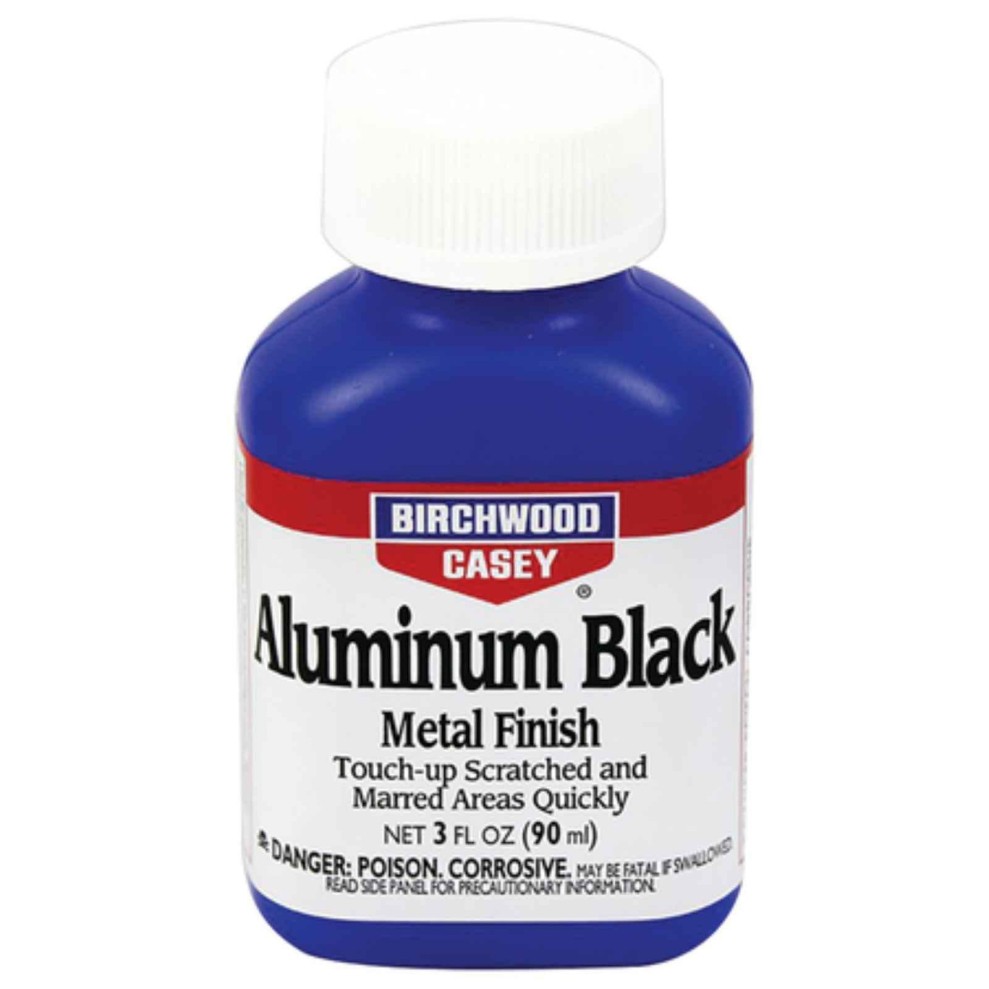 Birchwood Casey Fast-Drying Fast-Acting Aluminum Black Metal Finish for Restorin