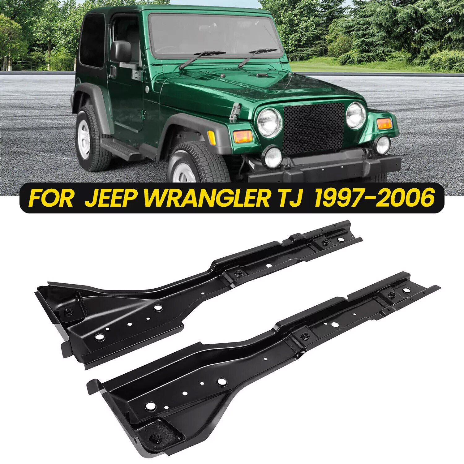 For 97-06 Jeep Wrangler TJ Full Body Mounts Torque Boxes Box Floor Supports Pair For 97-06 Jeep Wrangler TJ Full Body Mounts Torque Boxes Box Floor Supports Pair