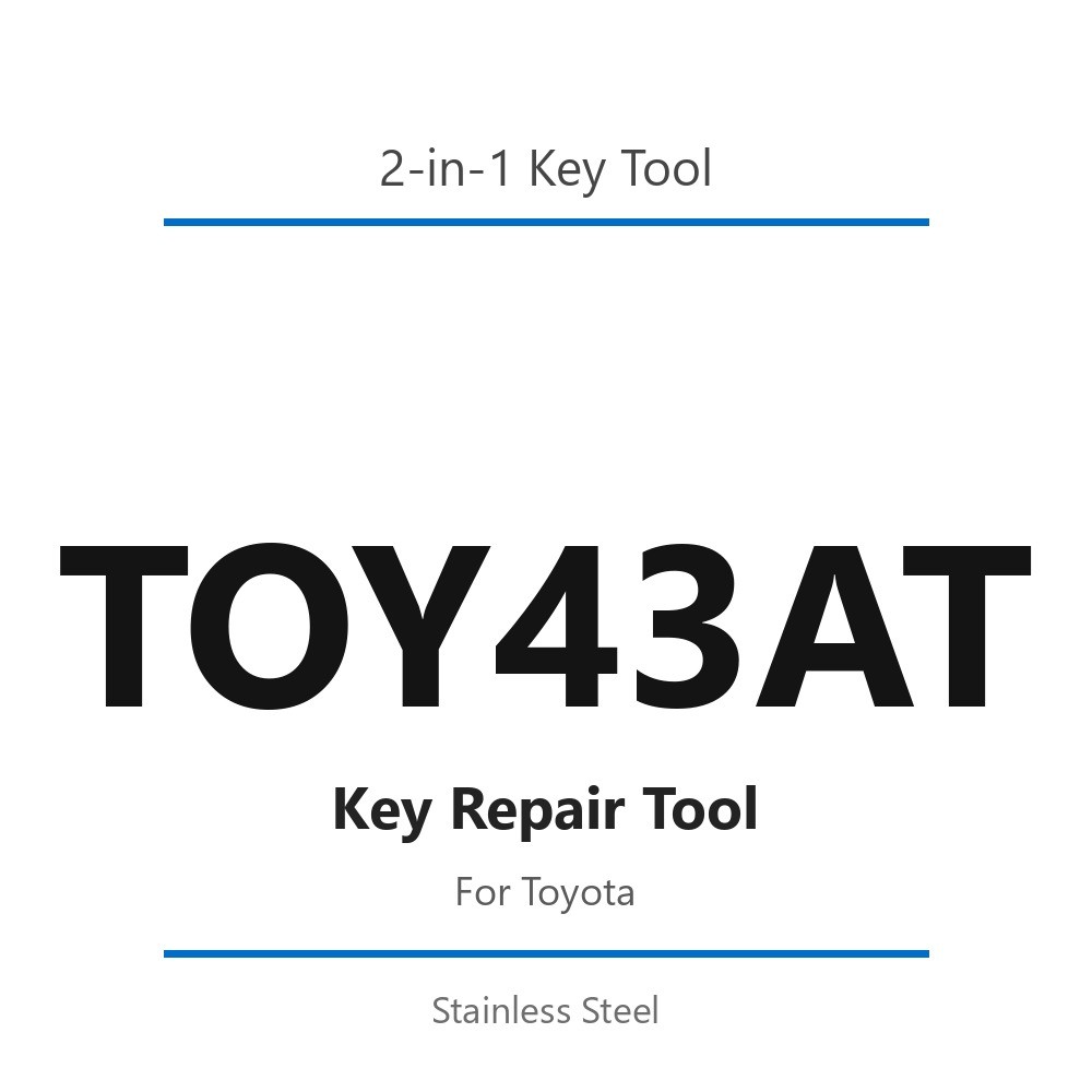 TOY43AT 2 in 1 Key Repair Tool for Toyota Stainless Steel Hand Tool TOY43AT 2 in 1 Key Repair Tool for Toyota Stainless Steel Hand Tool