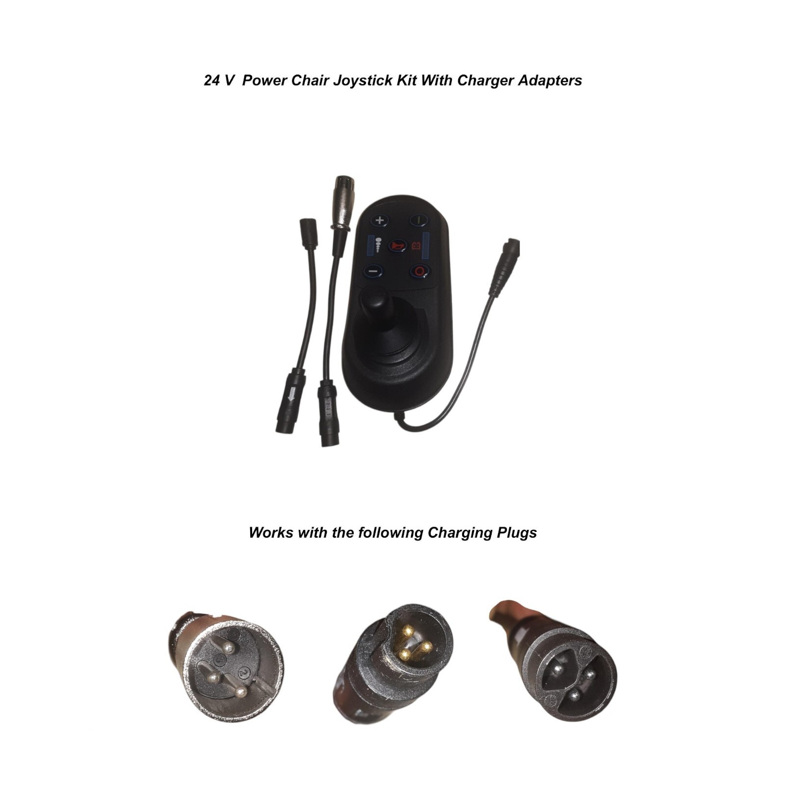 Electric Wheelchair Joystick Controller 4 Pin Wire Air Hawk Fold & Go, W/Adapter Electric Wheelchair Joystick Controller 4 Pin Wire Air Hawk Fold & Go, W/Adapter