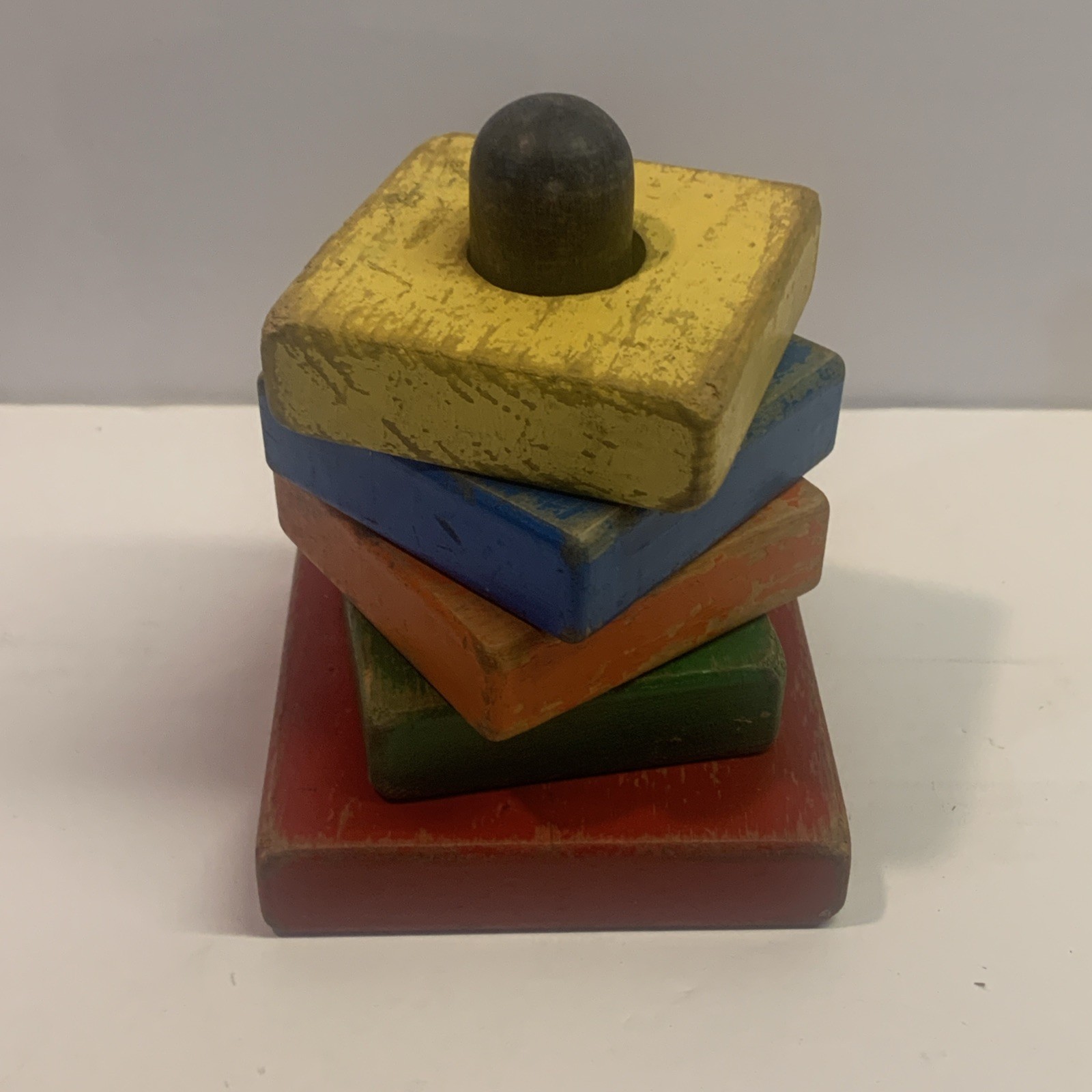 Vtg 50\'s Wooden Square Stacking Blocks (Holgate?) Vtg 50\'s Wooden Square Stacking Blocks (Holgate?)