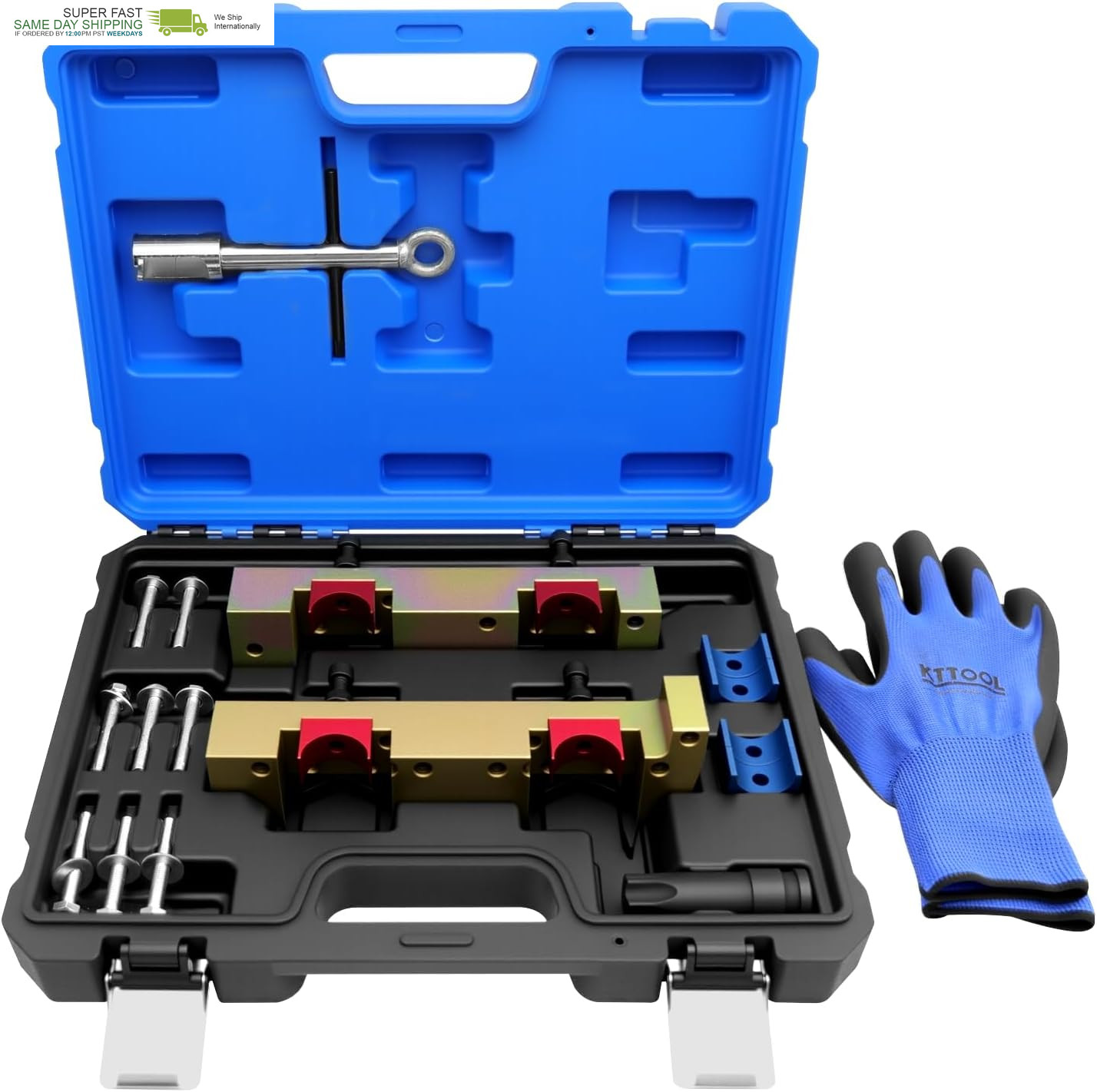 17Pcs Engine Camshaft Timing Alignment Tool Kit Compatible with Mercedes Benz M1