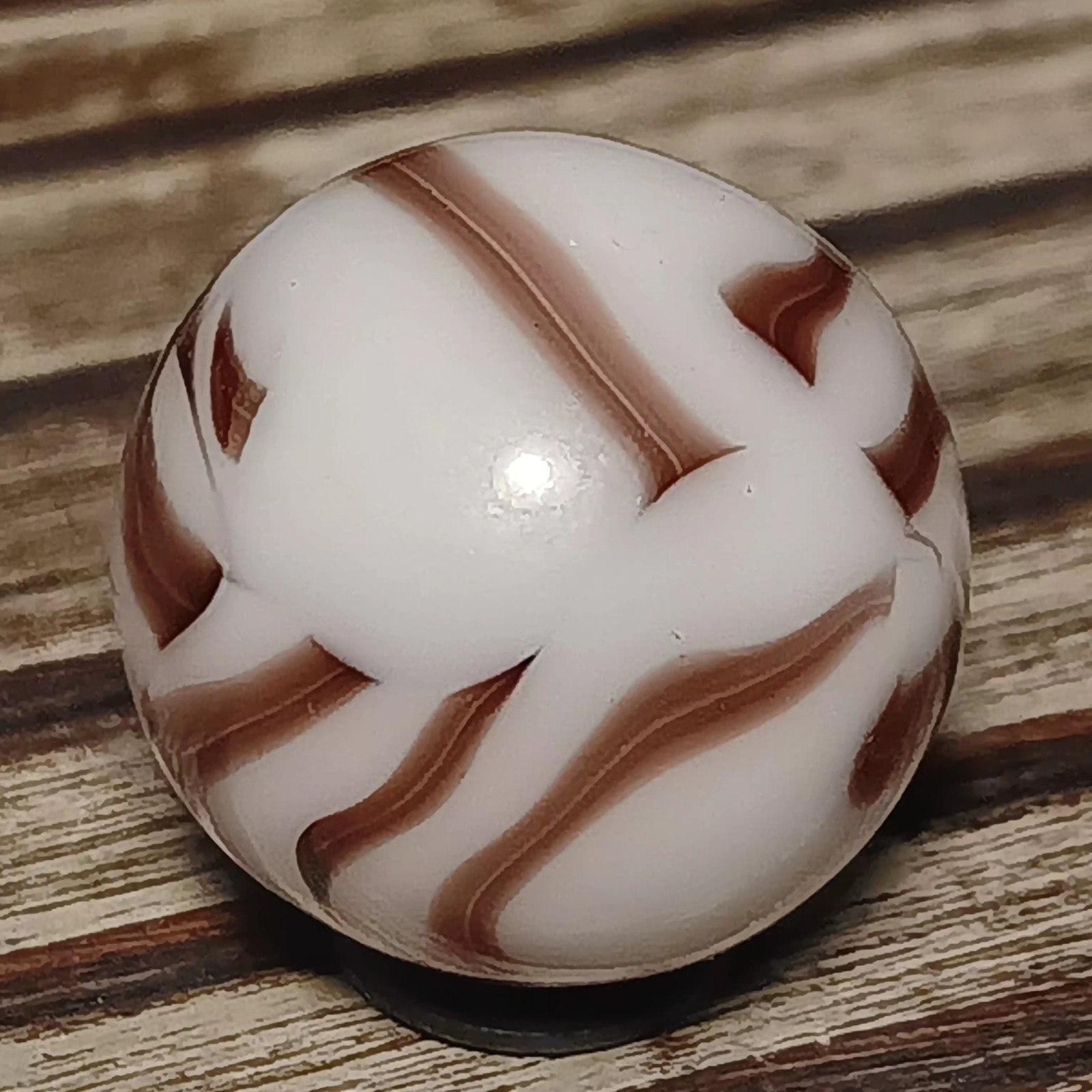Vintage Marble Htf Ravenswood Swirl. Purple On White. .63 Vintage Marble Htf Ravenswood Swirl. Purple On White. .63