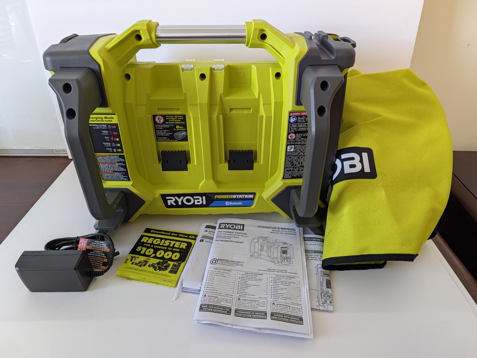 Ryobi 40v Power Station Inverter Generator 1800 Watts Open Box Tested Working Ryobi 40v Power Station Inverter Generator 1800 Watts Open Box Tested Working