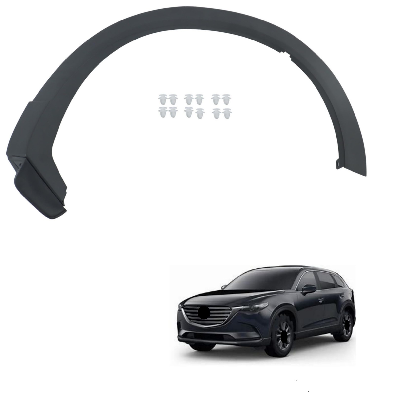 Left Rear Fender Flares Wheel Opening Molding for CX 9 2016-2022 TK4851W60H