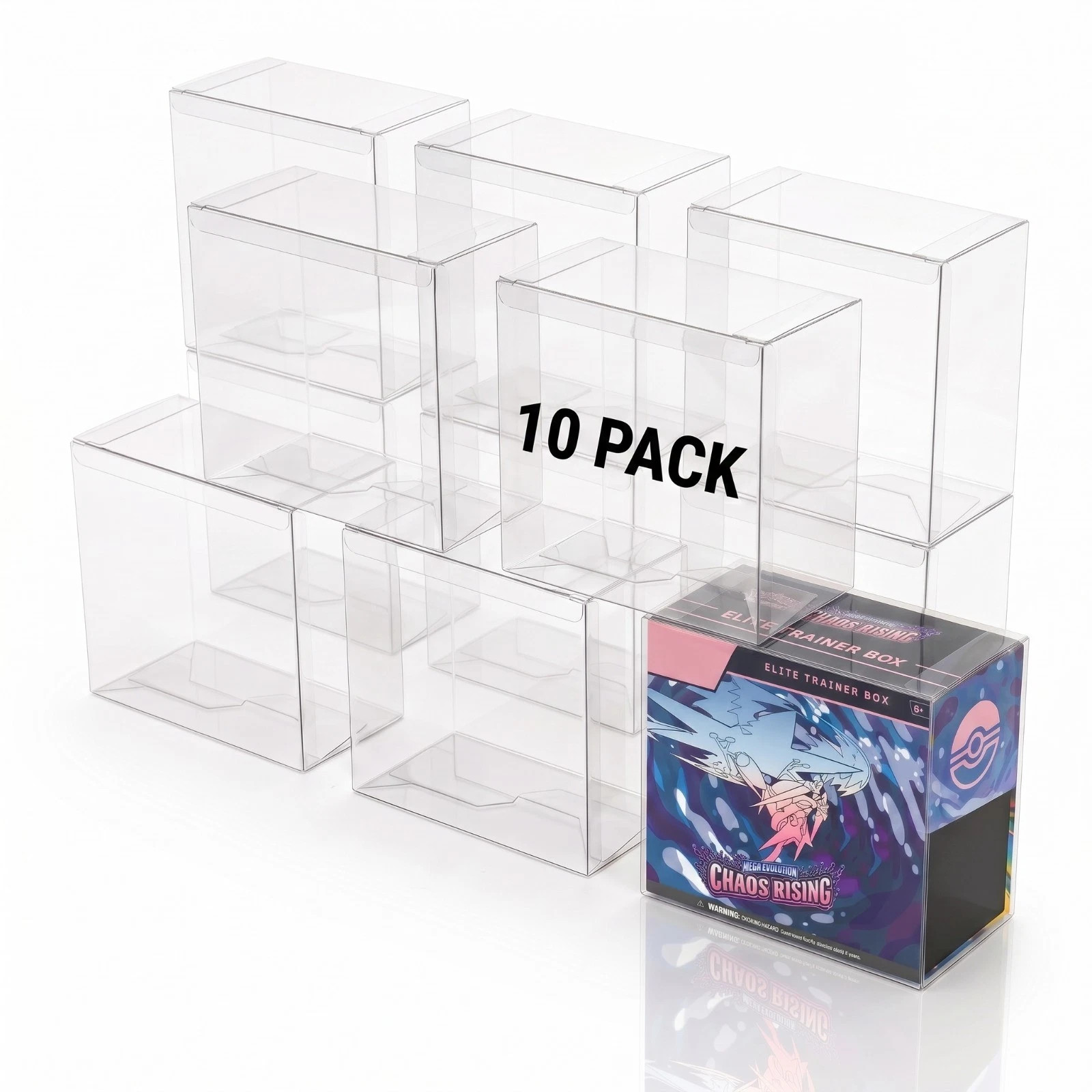 10 PCS Pokemon ETB Protector Case- Elite Trainer Box Plastic Protectors US STOCK