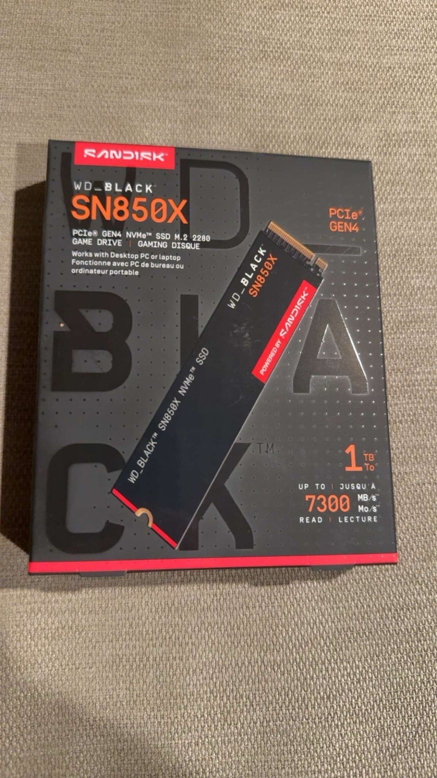 WD_BLACK SN850X 1TB M.2 2280 PCIe NVMe Internal SSD - WDS100T2X0E WD_BLACK SN850X 1TB M.2 2280 PCIe NVMe Internal SSD - WDS100T2X0E