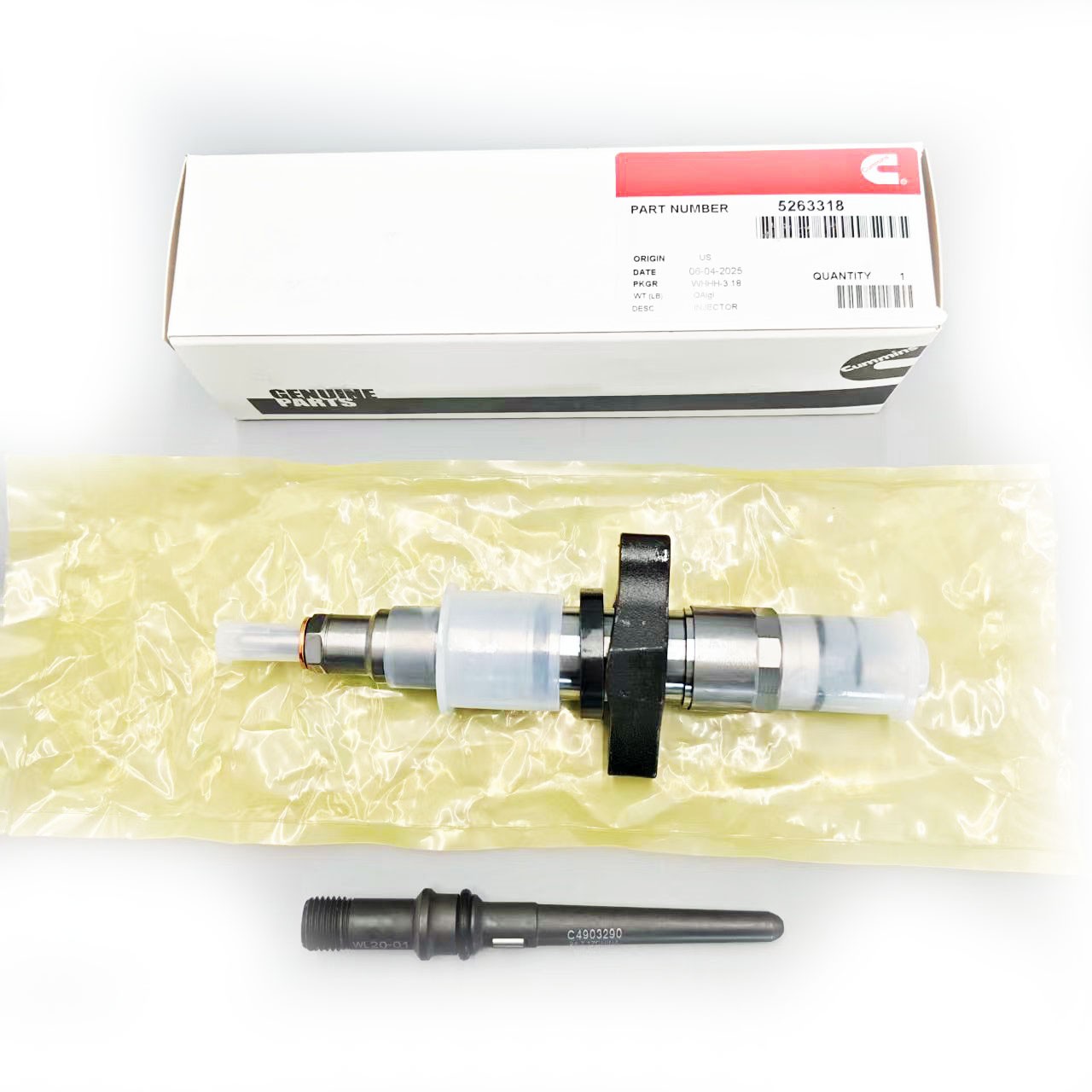 1X 0445120255 Cummins Fuel Injectors Fits For 2003-2004 Dodge Ram 2500 3500 5.9L