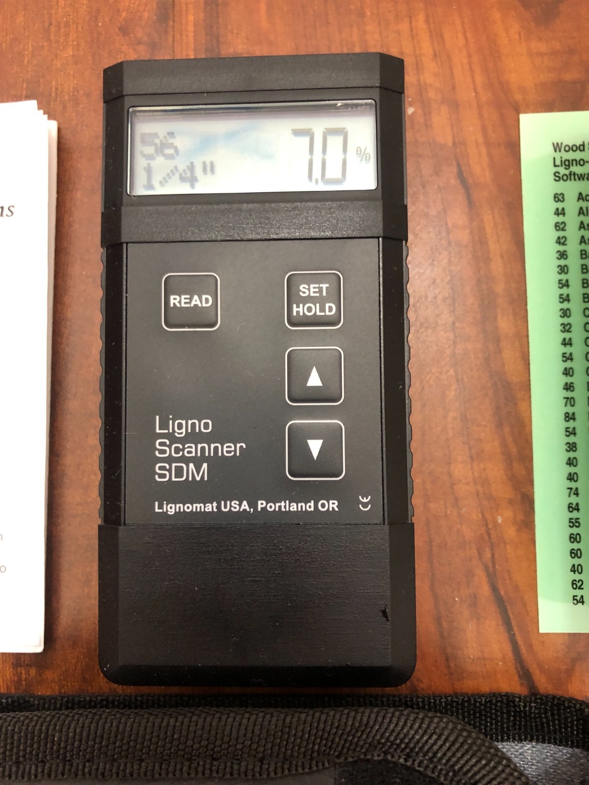 Dual-Depth Pinless Moisture Meter Ligno-Scanner SDM Lignomat Dual-Depth Pinless Moisture Meter Ligno-Scanner SDM Lignomat