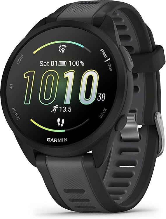Garmin Forerunner 165 GPS Smartwatch Black/Slate Gray AMOLED 010-02863-20