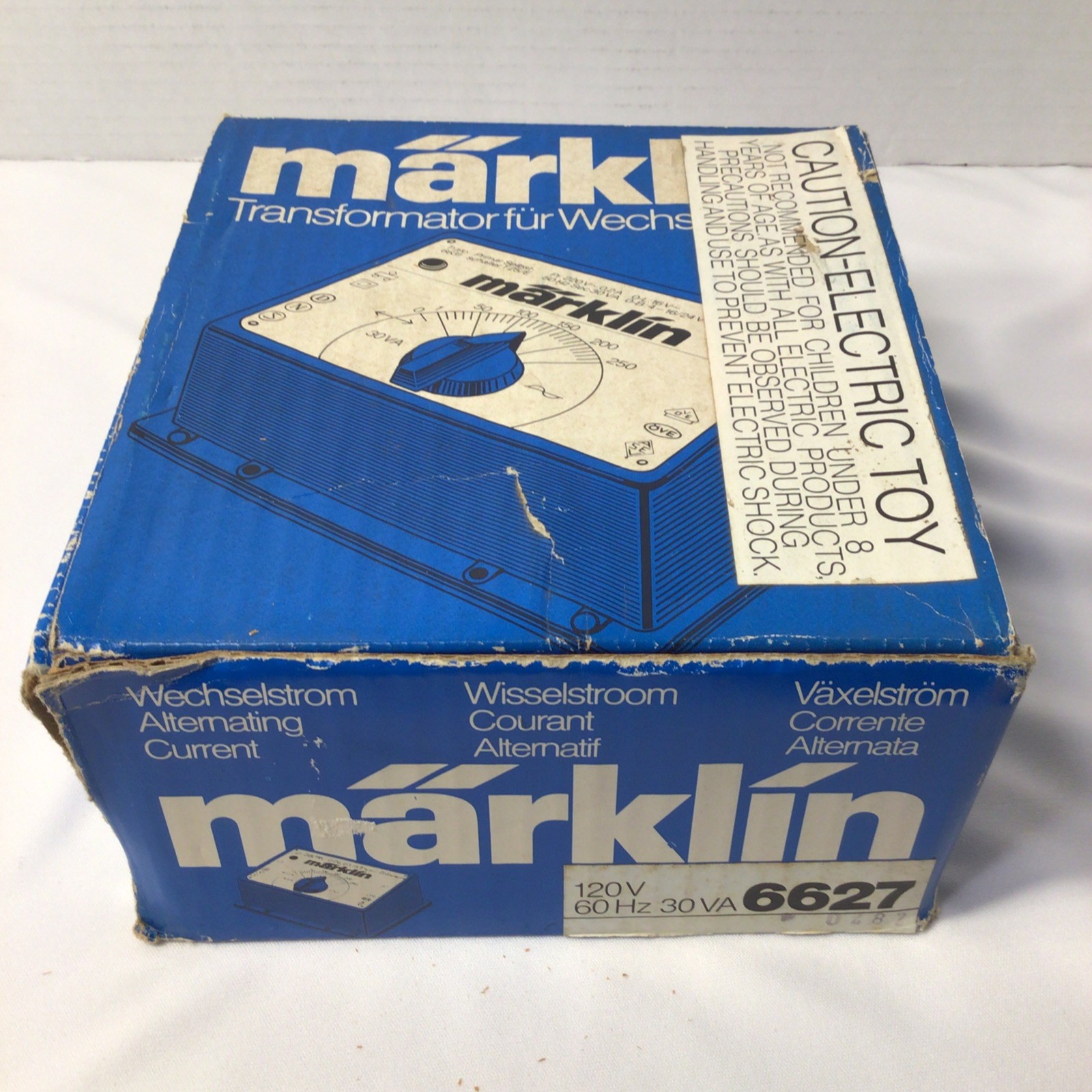 MARKLIN TOY TRANSFORMER MODEL 6627 WITH BOX MARKLIN TOY TRANSFORMER MODEL 6627 WITH BOX