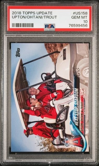 Graded 2018 Topps Update Shohei Ohtani #US158 Rookie Card PSA 10 Graded 2018 Topps Update Shohei Ohtani #US158 Rookie Card PSA 10