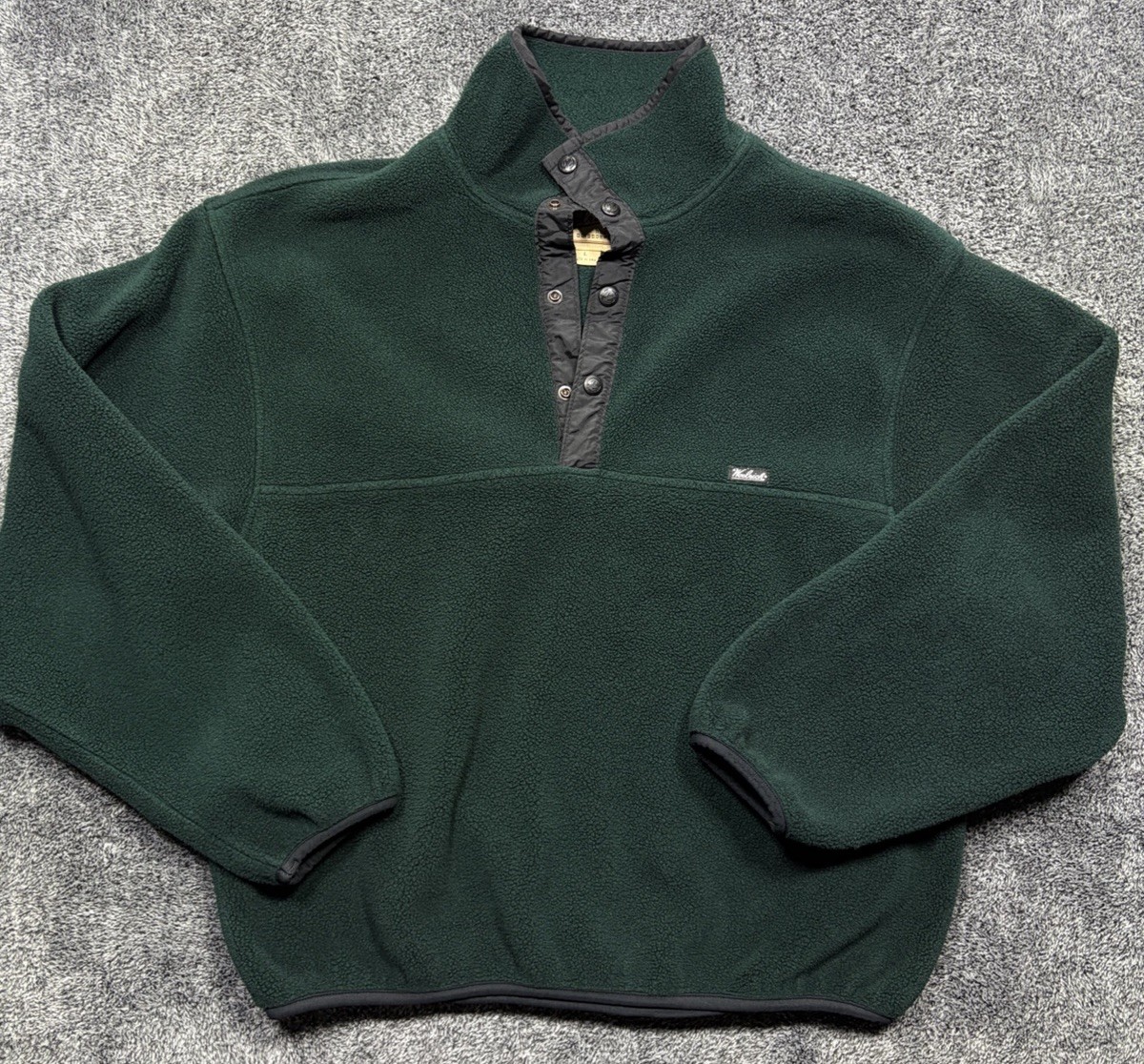 VTG Woolrich Polartec Men Lg Green 1/2 Snap Pullover Fleece Sweatshirt USA Made VTG Woolrich Polartec Men Lg Green 1/2 Snap Pullover Fleece Sweatshirt USA Made