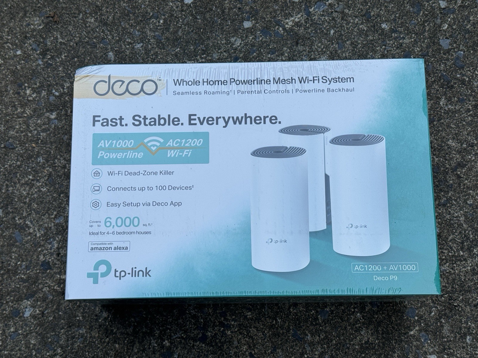 TP-Link Deco P9 AC1200 AV1000 Powerline Mesh WiFi System Brand New Sealed Unit TP-Link Deco P9 AC1200 AV1000 Powerline Mesh WiFi System Brand New Sealed Unit