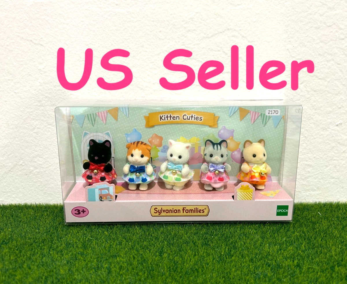 Sylvanian Families kitten Cuties 5 Baby Cat Family Set RARE Calico Critters NEW