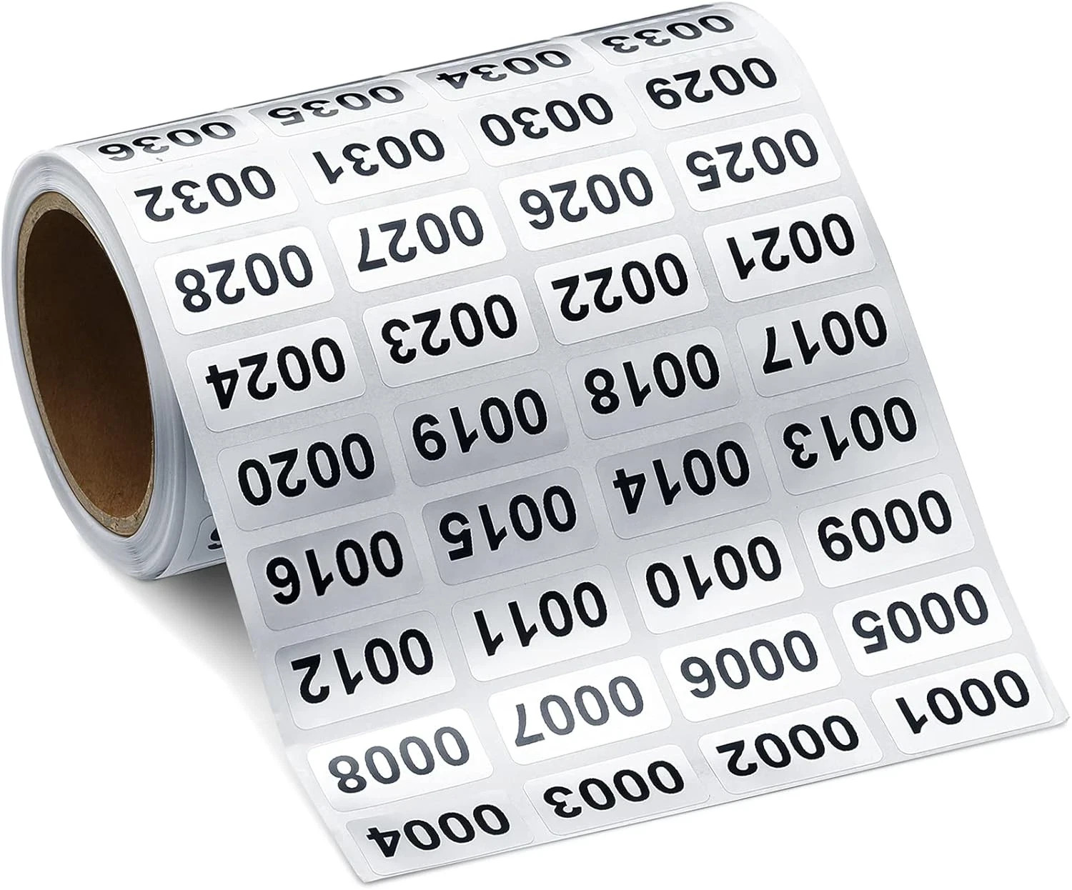 0001-2000 Inventory Number Stickers Labels Consecutive Number Label Tags