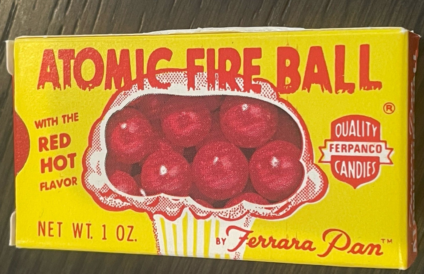 Vintage 1960’s ATOMIC FIRE BALL CANDY Unopened Box New Old Stock RARE Vintage 1960’s ATOMIC FIRE BALL CANDY Unopened Box New Old Stock RARE