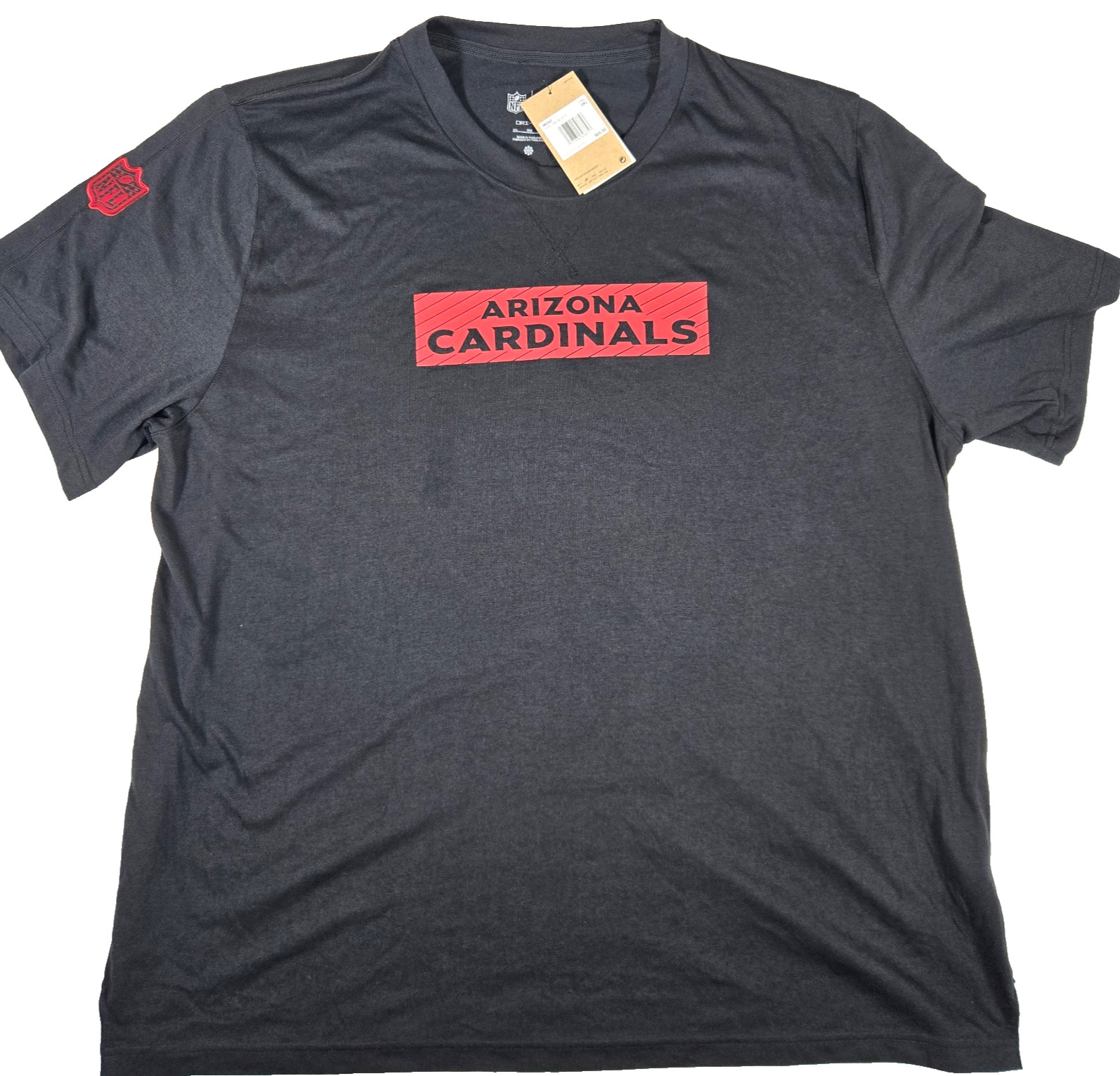 Nike Arizona Cardinals Shirt NFL Black On Field Apparel Men\'s 3XL New